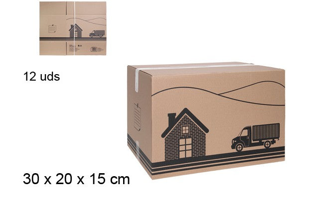 CAJA DE CARTóN MULTIUSOS 30X20X15 CM
