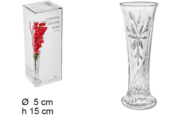 FLORERO CRISTAL OLGA 15cm