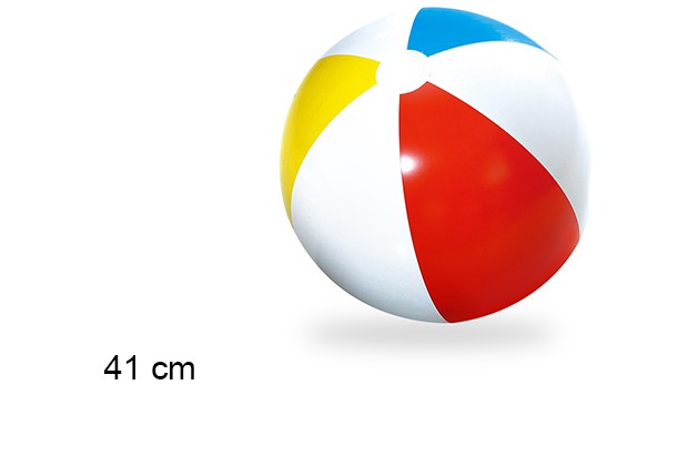 PELOTA PLAYA HINCHABLE COLORES 41cm