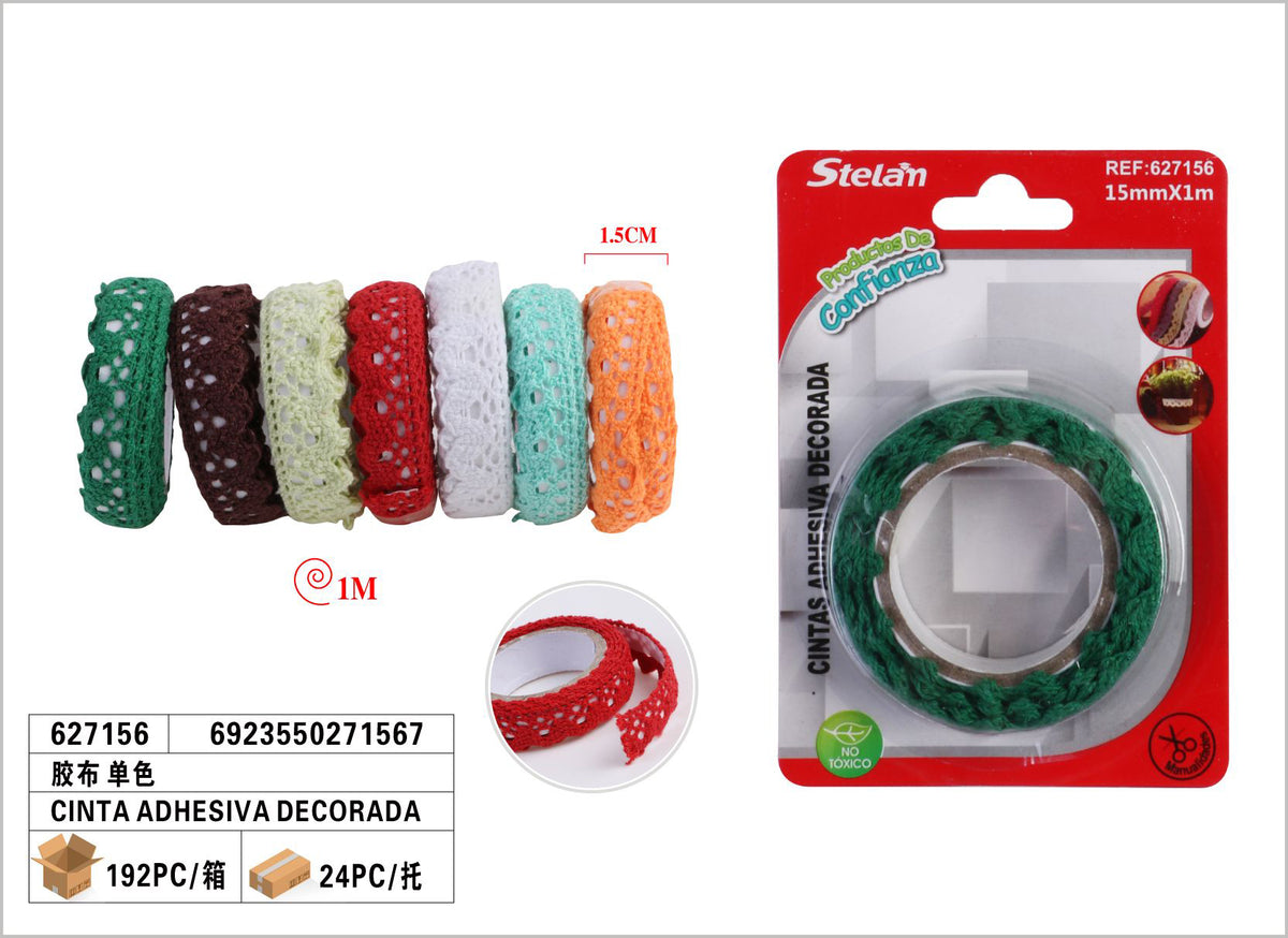 CINTAS ADHESIVA DECORADA 1Mx1.5CM