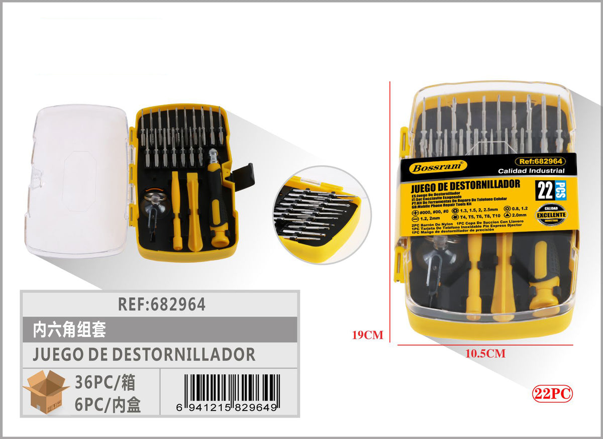 JUEGO DE DESTORNILLADOR