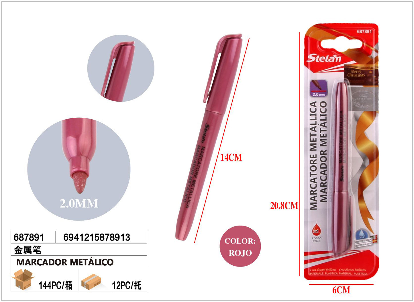 MARCADOR METALICO