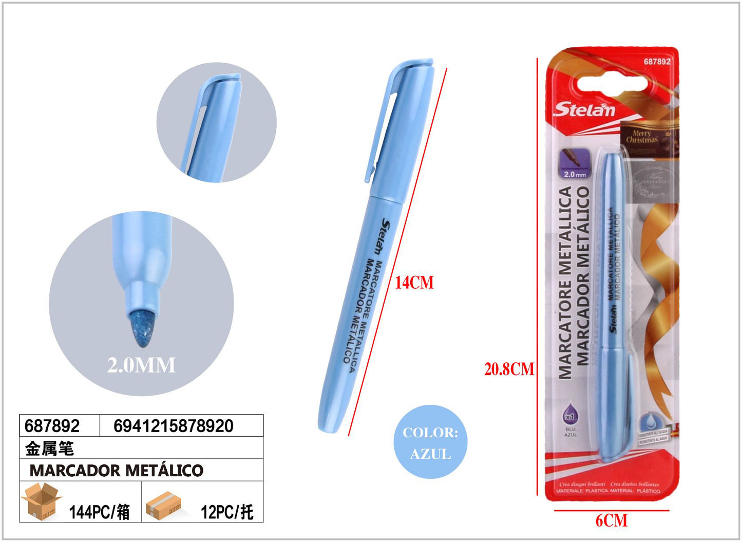 MARCADOR METALICO