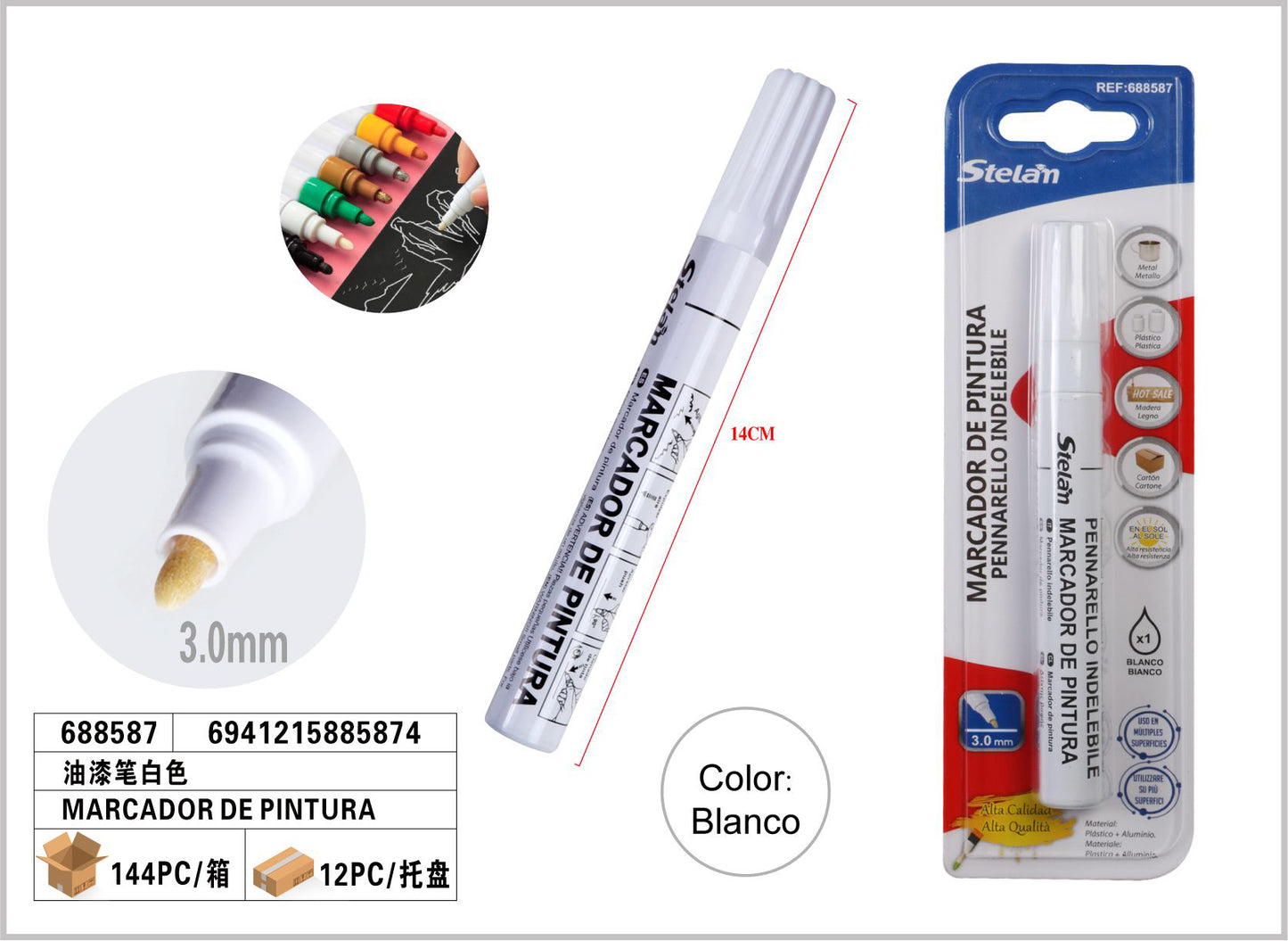 MARCADOR DE PINTURA