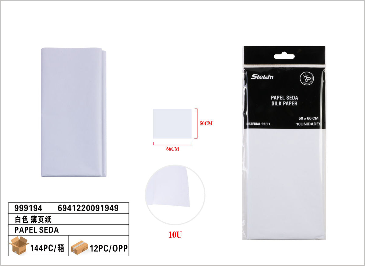 PAPEL SEDA 50X66 10U