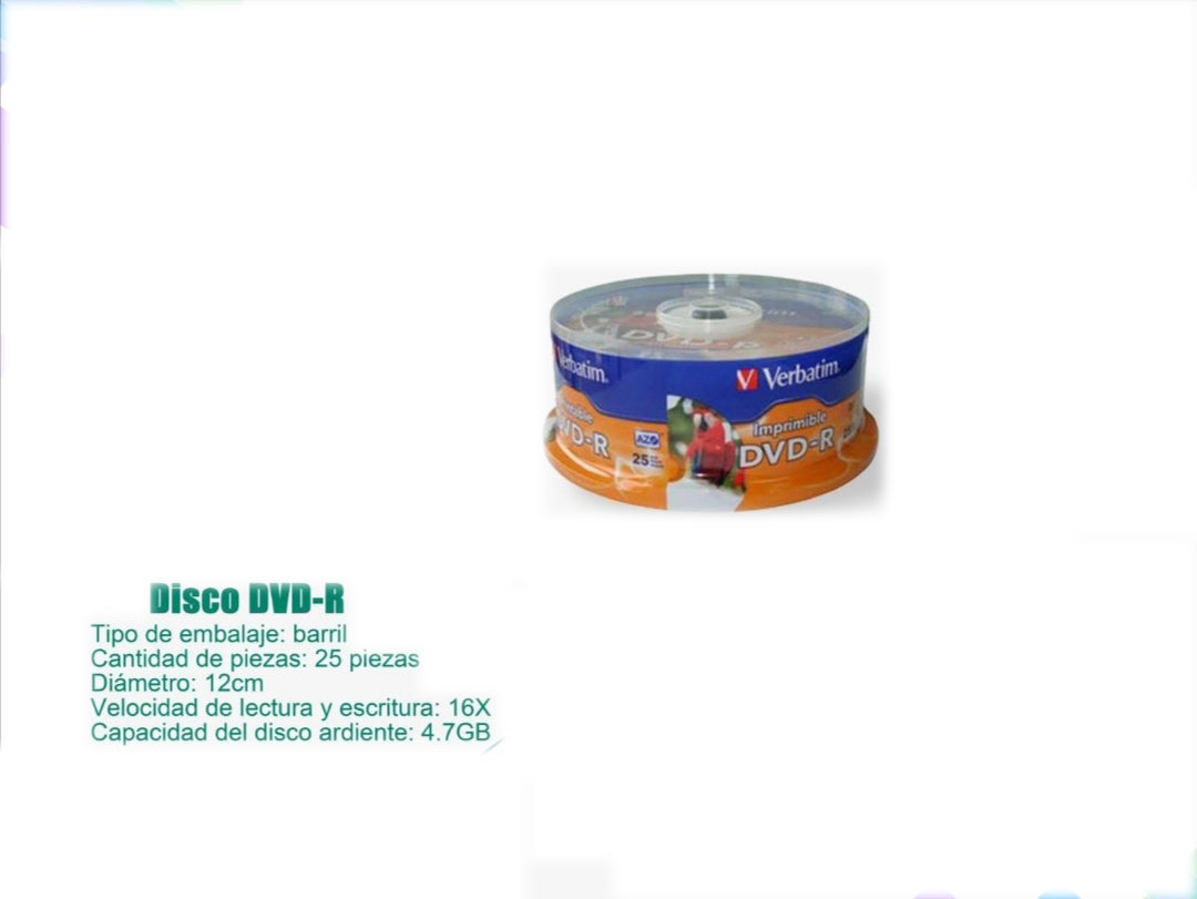 VERBATIM DISCO DVD-R 25