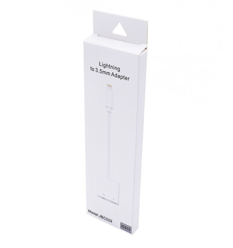 Adaptador 2 en 1 Lightning a lightning y Audio Jack