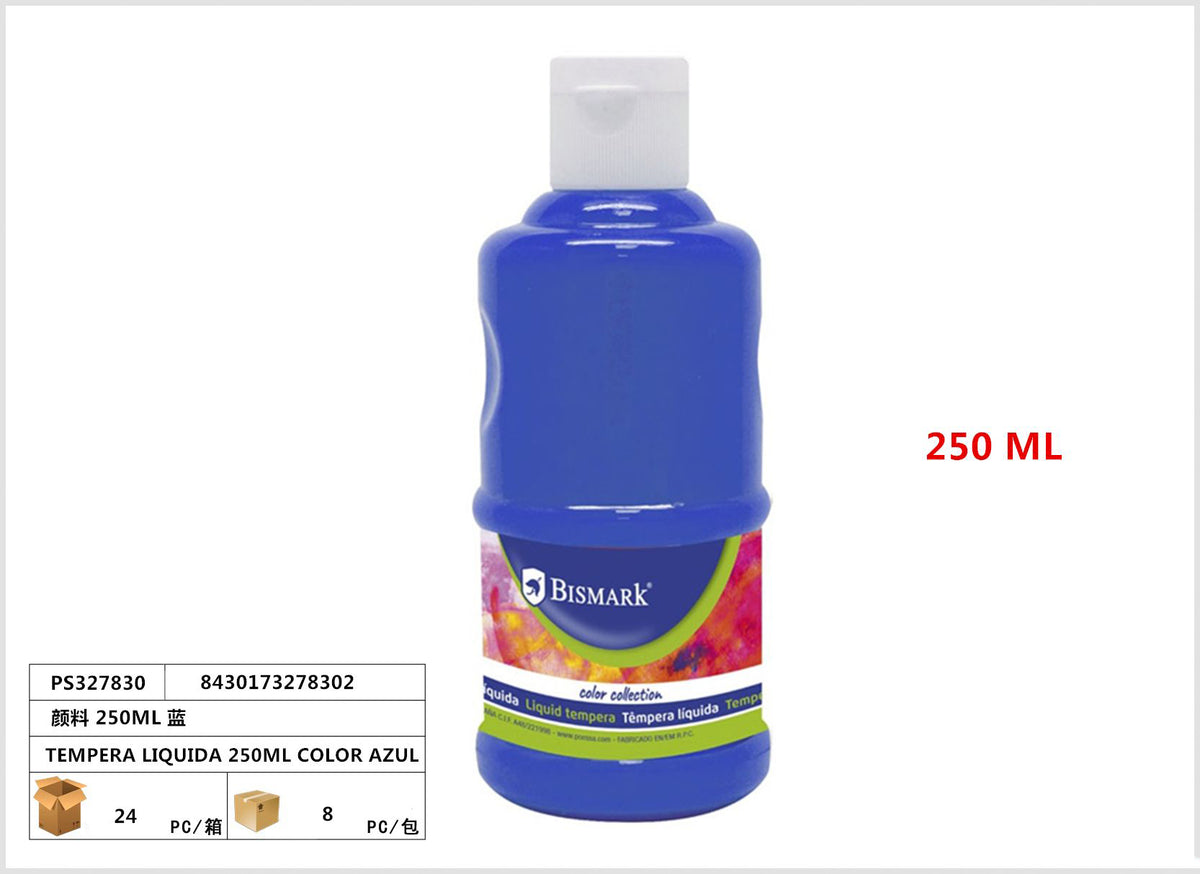 TEMPERA LIQUIDA 250ML COLOR AZUL