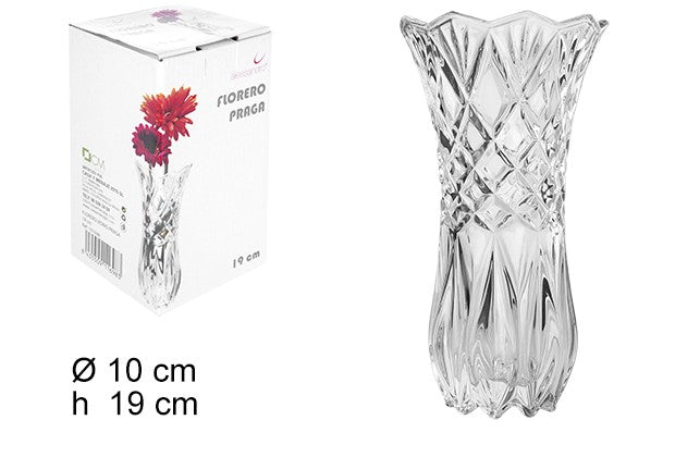FLORERO CRISTAL PRAGA 19cm
