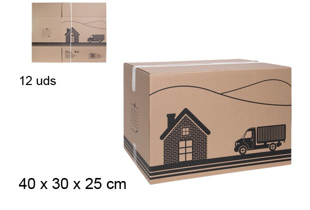 CAJA DE CARTóN MULTIUSOS 40X30X25 CM