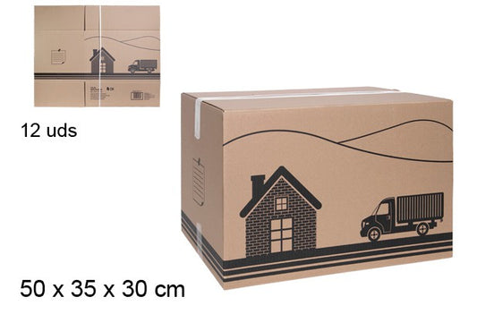 CAJA DE CARTON MULTIUSOS 50X35X30
