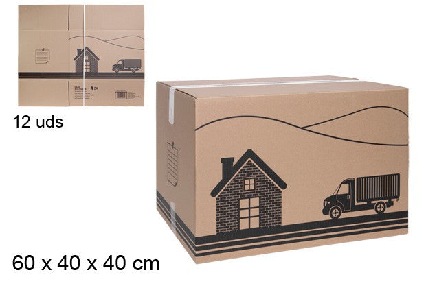 CAJA DE CARTON MULTIUSOS 600X400X400