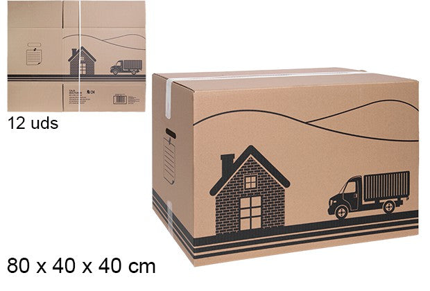 CAJA DE CARTON MULTIUSOS 800X400X400