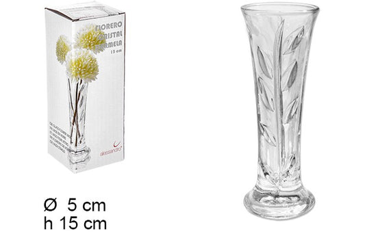 FLORERO CRISTAL CARMELA 15cm
