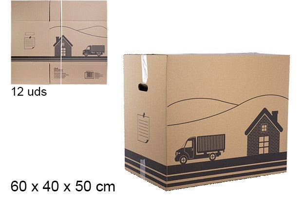 CAJA DE CARTON MULTIUSOS 600X400X500