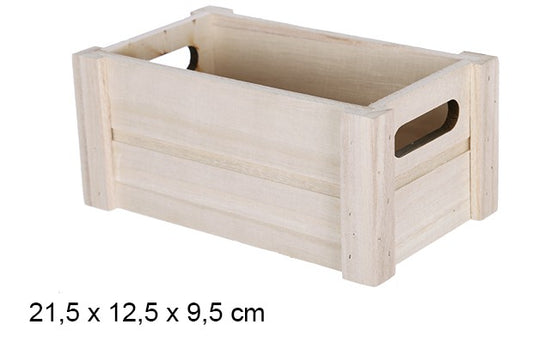 CAJA MADERA NATURAL 21.5x12.5x9.5cm