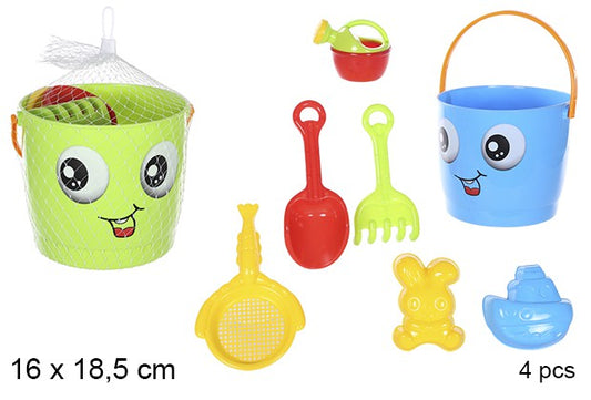 CUBO PLAYA DEC.CARA CON 7 ACCESORIOS