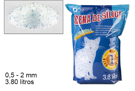 ARENA SILICE GATOS 3.80 LITROS(0.5-2mm)