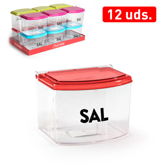 SALERO CON TAPA PS TRANSPARENTE