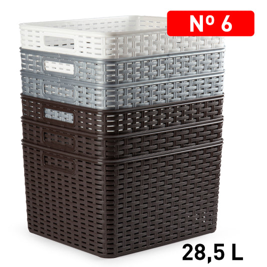 CESTA RATTAN NO. 6 28,5 L 35 X 40,5 CM