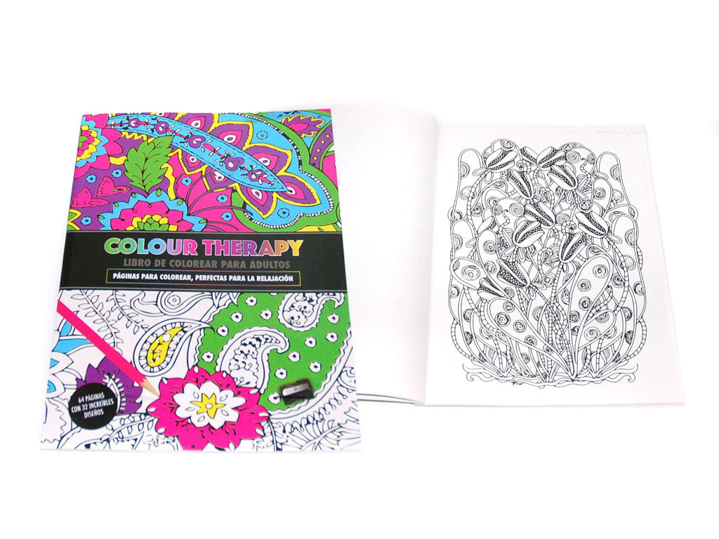 LIBRO COLOUR THERAPY 64 PAGS.