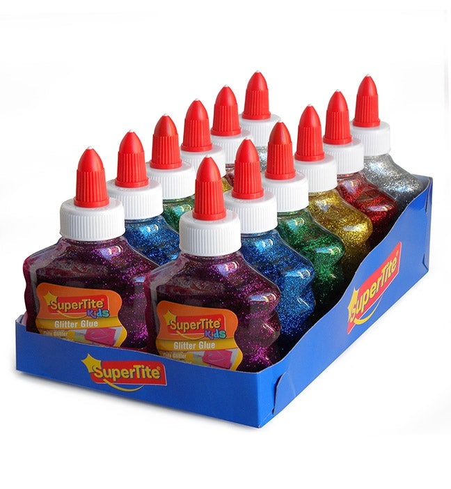 GLITTER GLUE, Bot.100g 6 colores