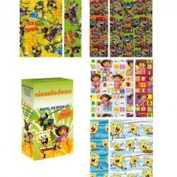 Papel regalo de nickelodeon 75R  70 *200CM