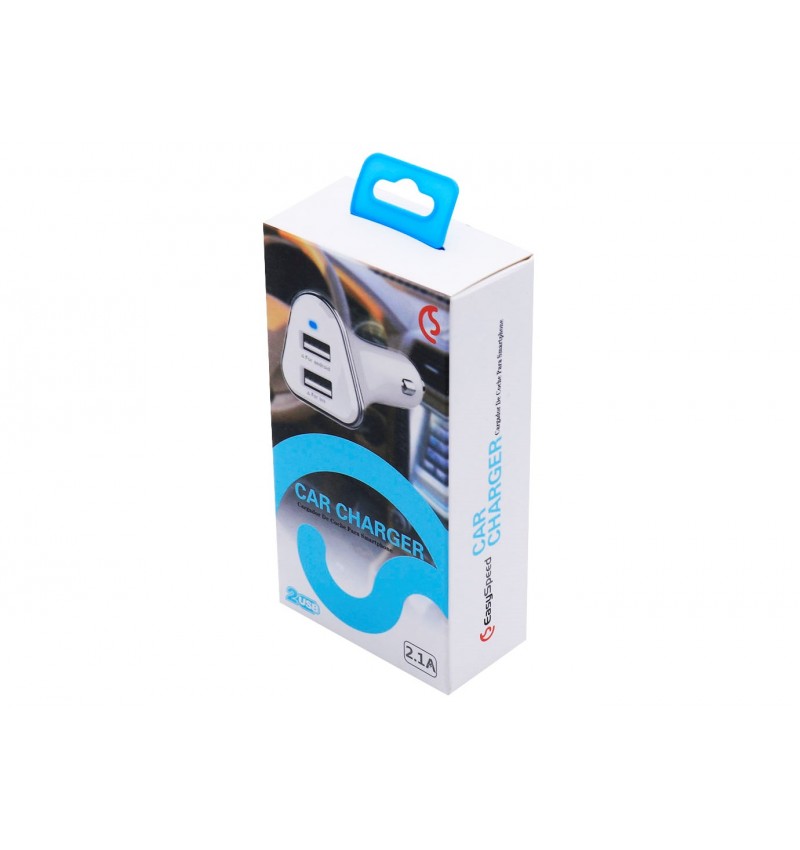 Cargador de coche de 2 entradas USB 2.1A