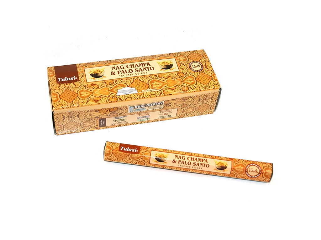 15 STICKS INCIENSO NAG CHAMPA PALO SANTO