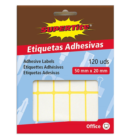 ETIQUETAS ADHE, 50x20mm Bli 120u
