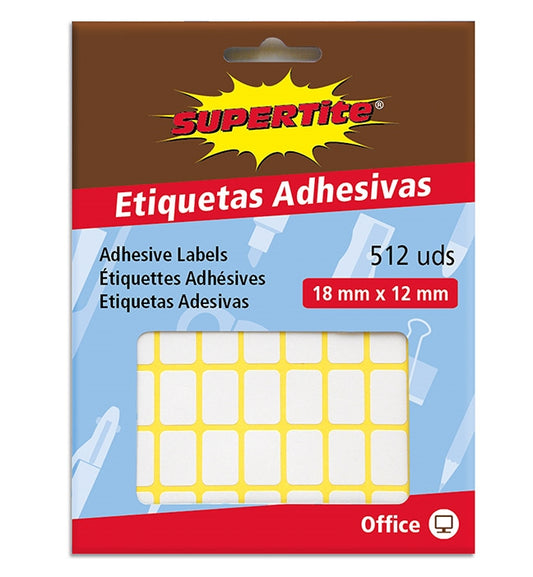 ETIQUETAS ADHE, 18x12mm Bli 512u