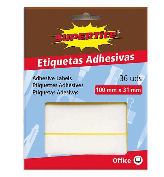 ETIQUETAS ADHE, 100x31mm Bli 36u