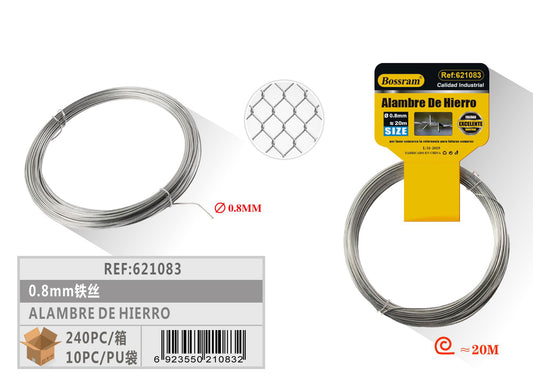 ALAMBRE DE HIERRO 0.8MM 20M