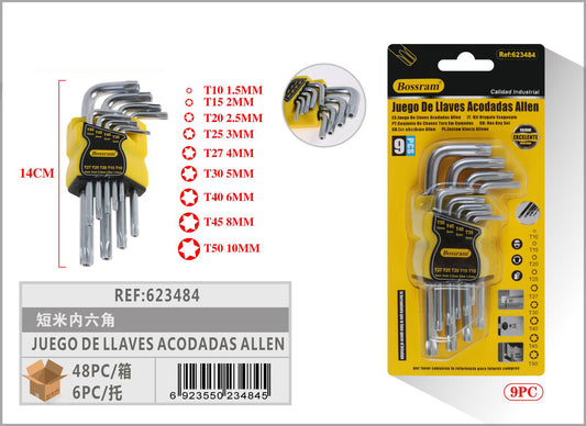 JUEGO DE LLAVES ACODADAS ALLEN 9PCS