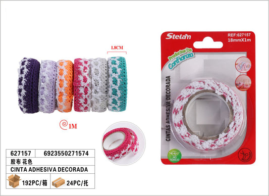 CINTAS ADHESIVA DECORADA 1Mx1.8CM