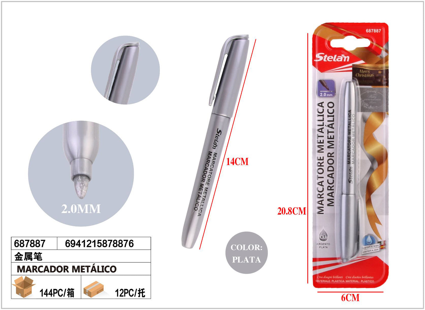 MARCADOR METALICO