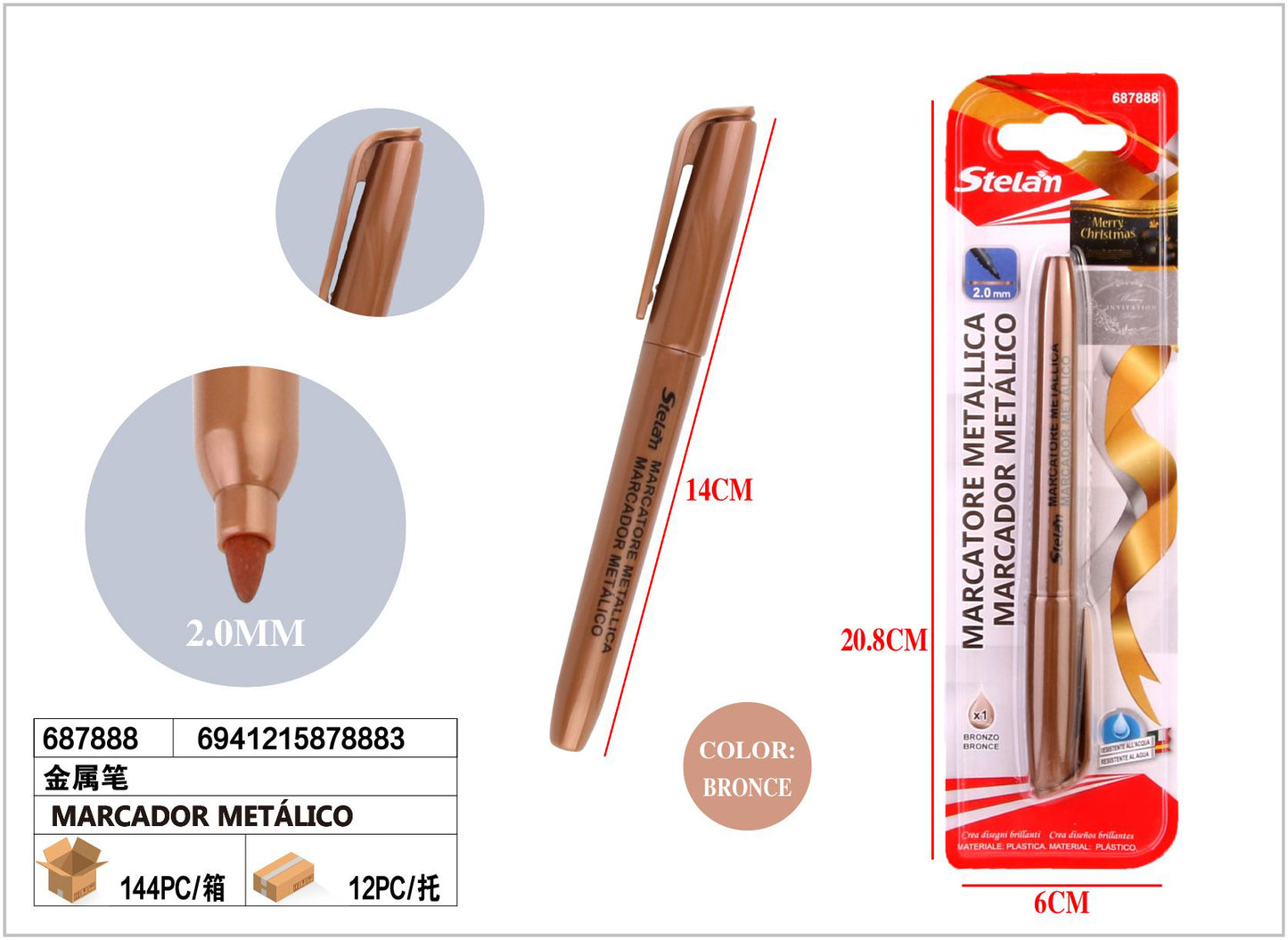 MARCADOR METALICO