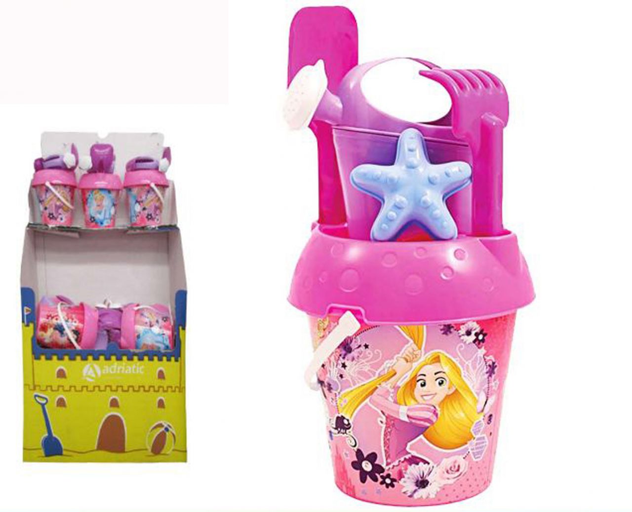 Set Playa 6 piezas Cubo 18cm Princesas