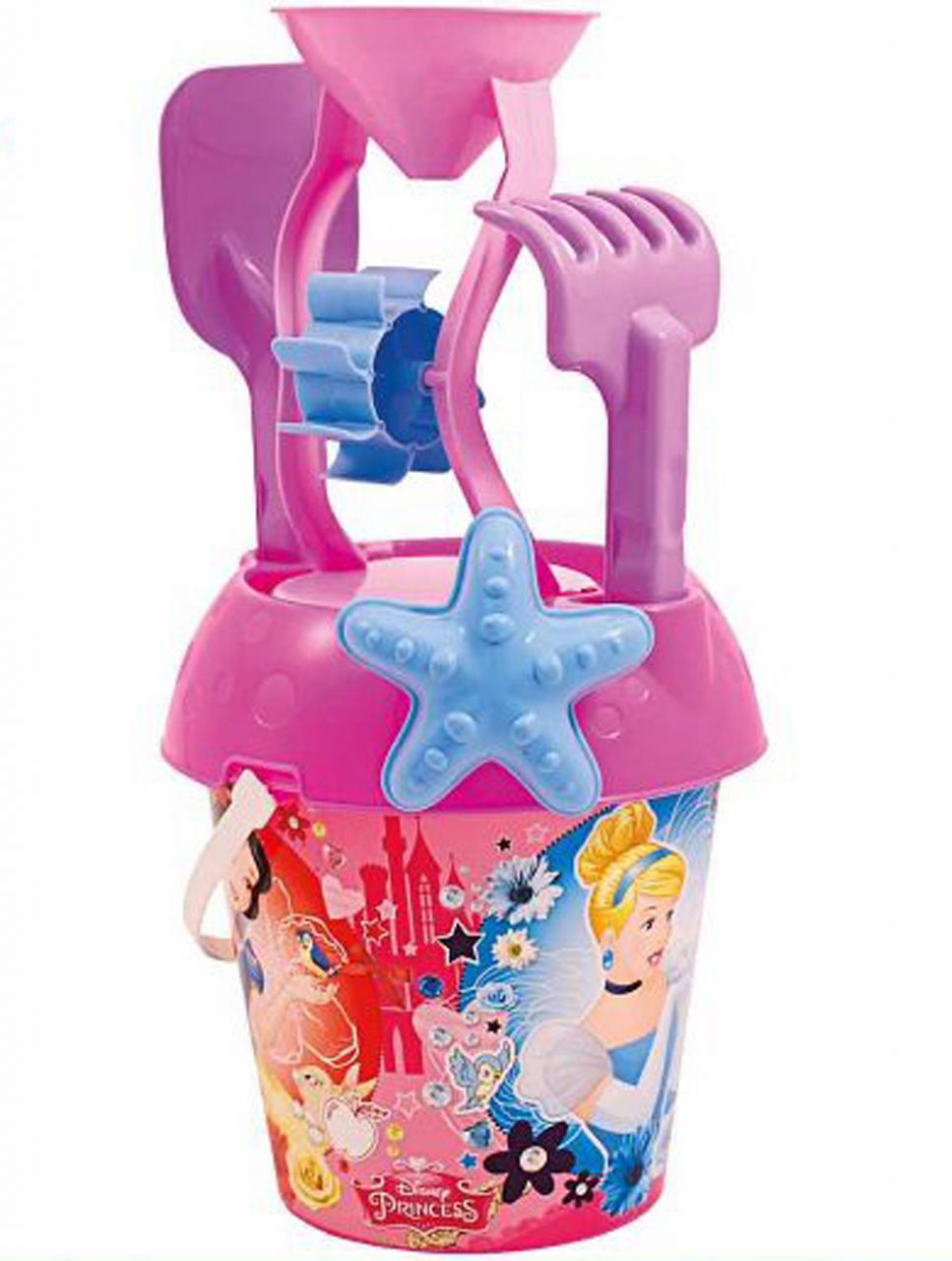 Set Playa 6 piezas Cubo 18cm Princesas