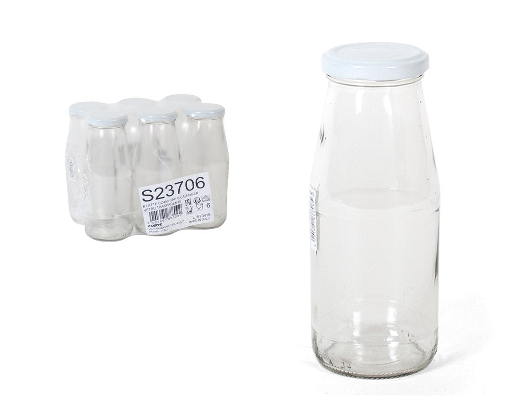BOTELLA LECHE 450 TRANSPARENTE