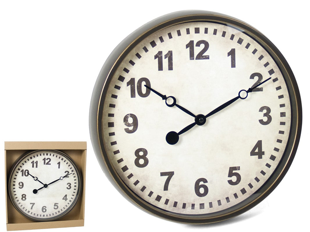 RELOJ PARED YORK 30.5 CM - PLASTICO