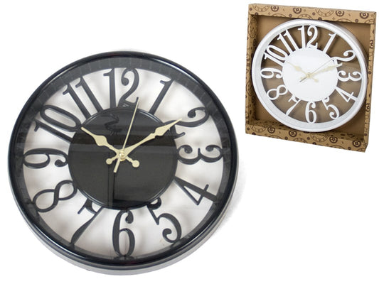 RELOJ PARED TROQUEL - 30CM 2STD