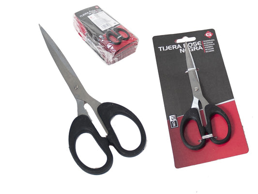 TIJERA ROSE 15 CM NEGRA