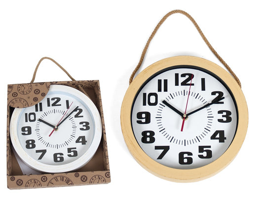RELOJ DE PARED BHURAN 25 CM 2 SURTIDOS