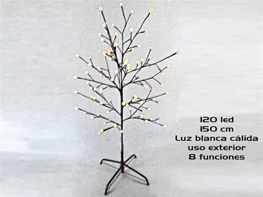 ARBOL BOLAS 120 LED C?丩IDO EXT FUNC 1.5M