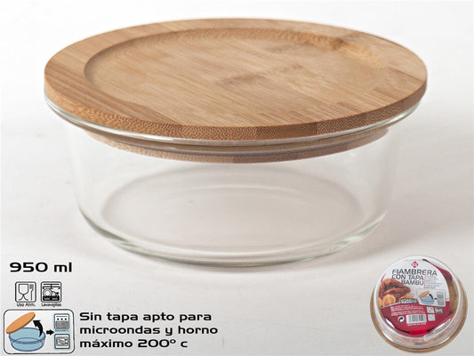 FIAMBRERA C/BAMBU RDA 17CM 950ML