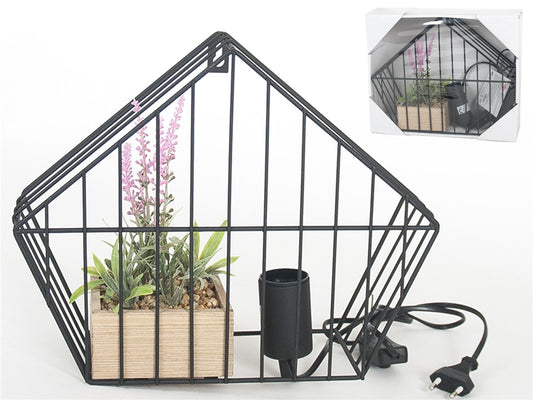 LAMPARA DE PARED CON JARDIN 24X30 CM