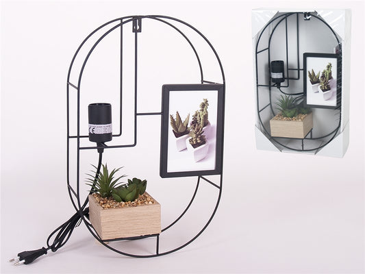 LAMPARA DE PARED CON JARDIN 25X40CM