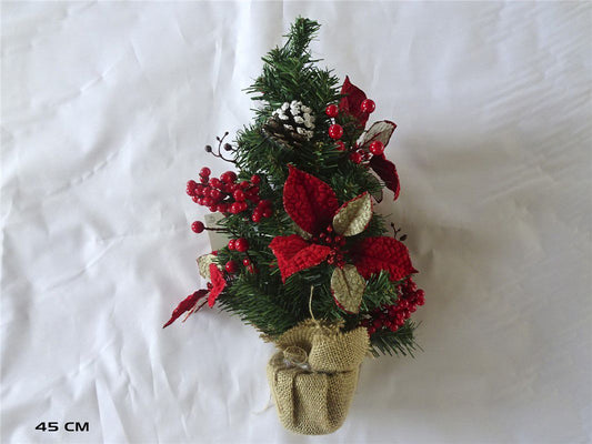 ARBOL NAVIDAD DECORADO 45 CM