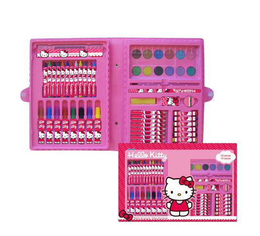 Maletin 53pzs. abierto en caja hello kitty